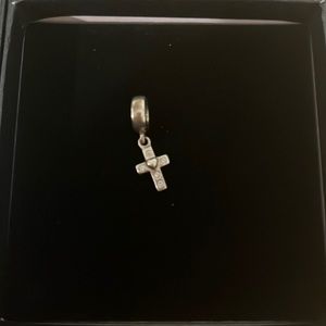 silver cross pandora charm